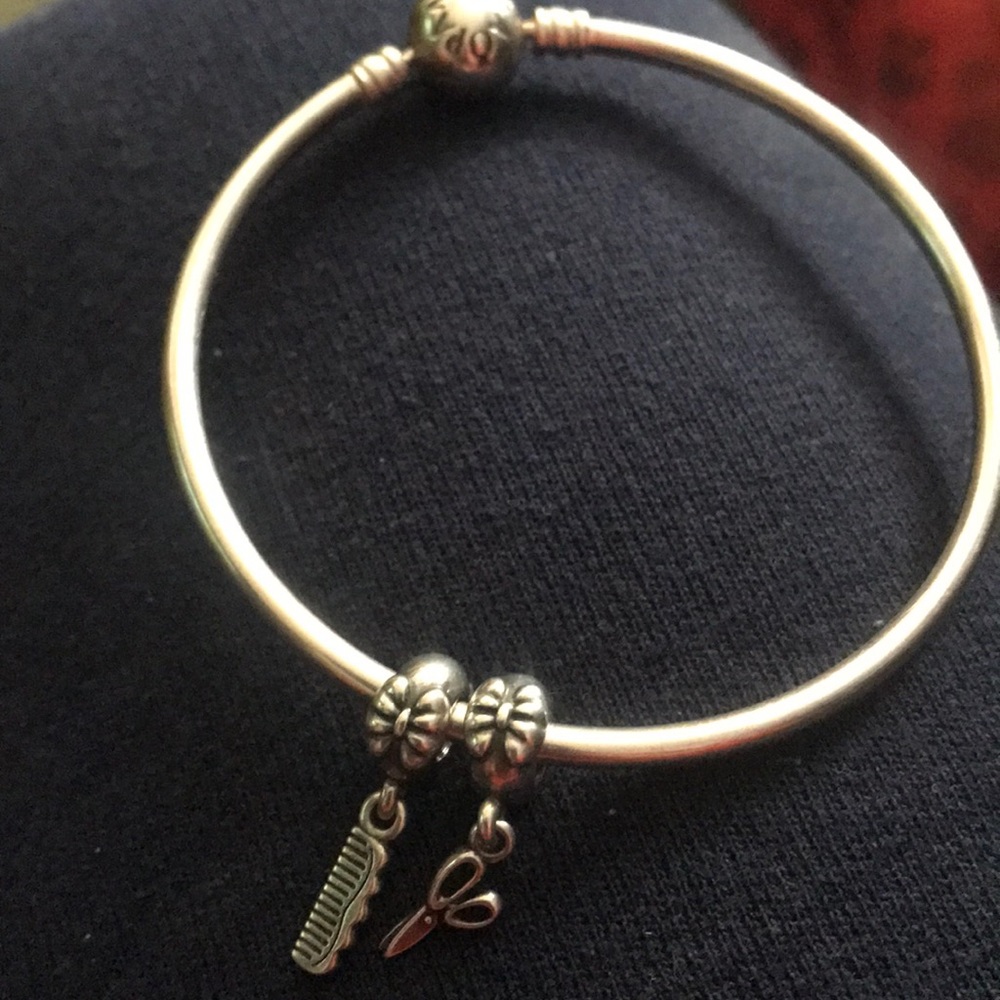 Authentic Pandora bracelet with charms